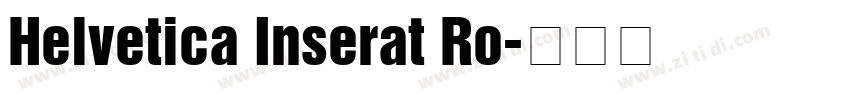 Helvetica Inserat Ro字体转换